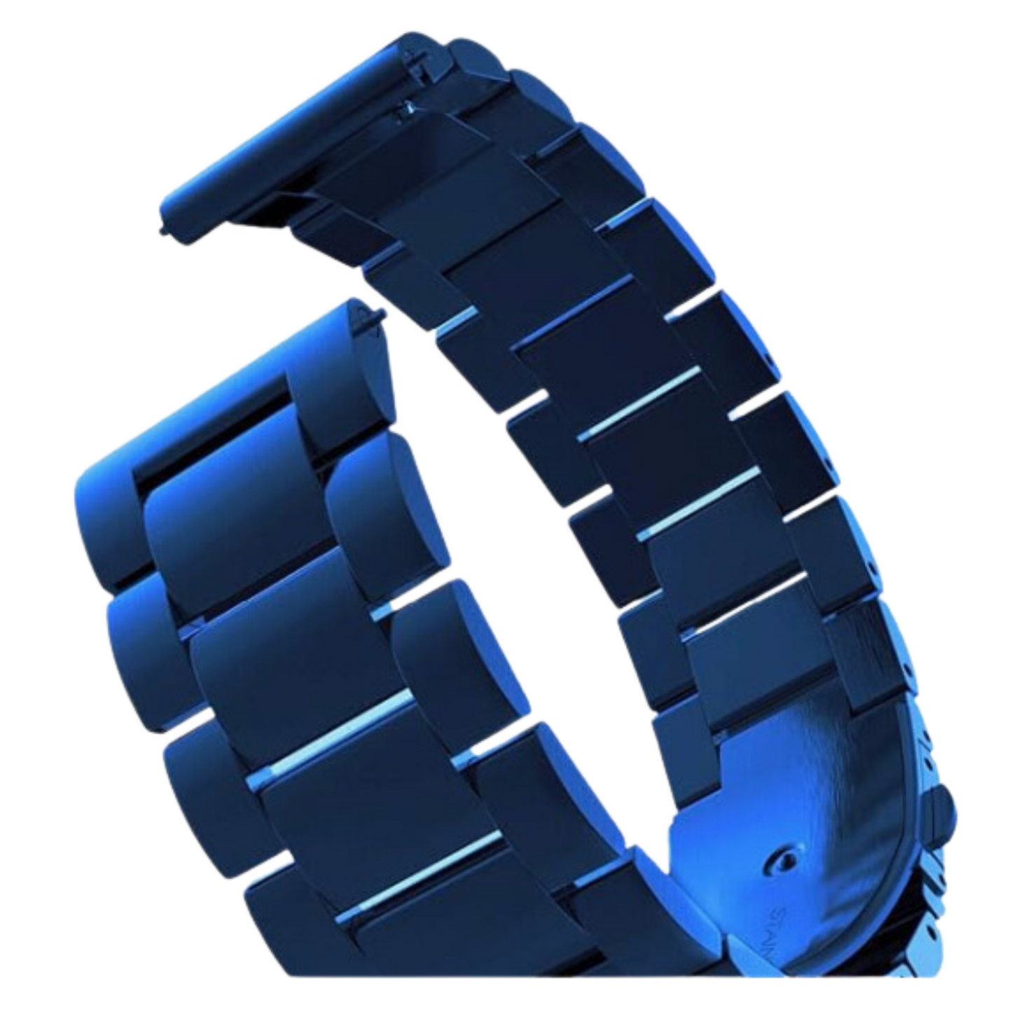 Navy Blue Stainless Steel Watch Strap