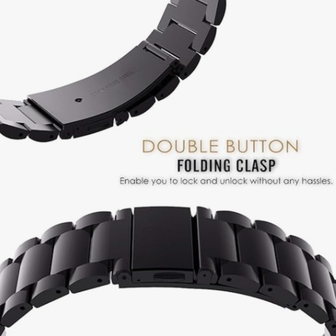Black Stainless steel Strap