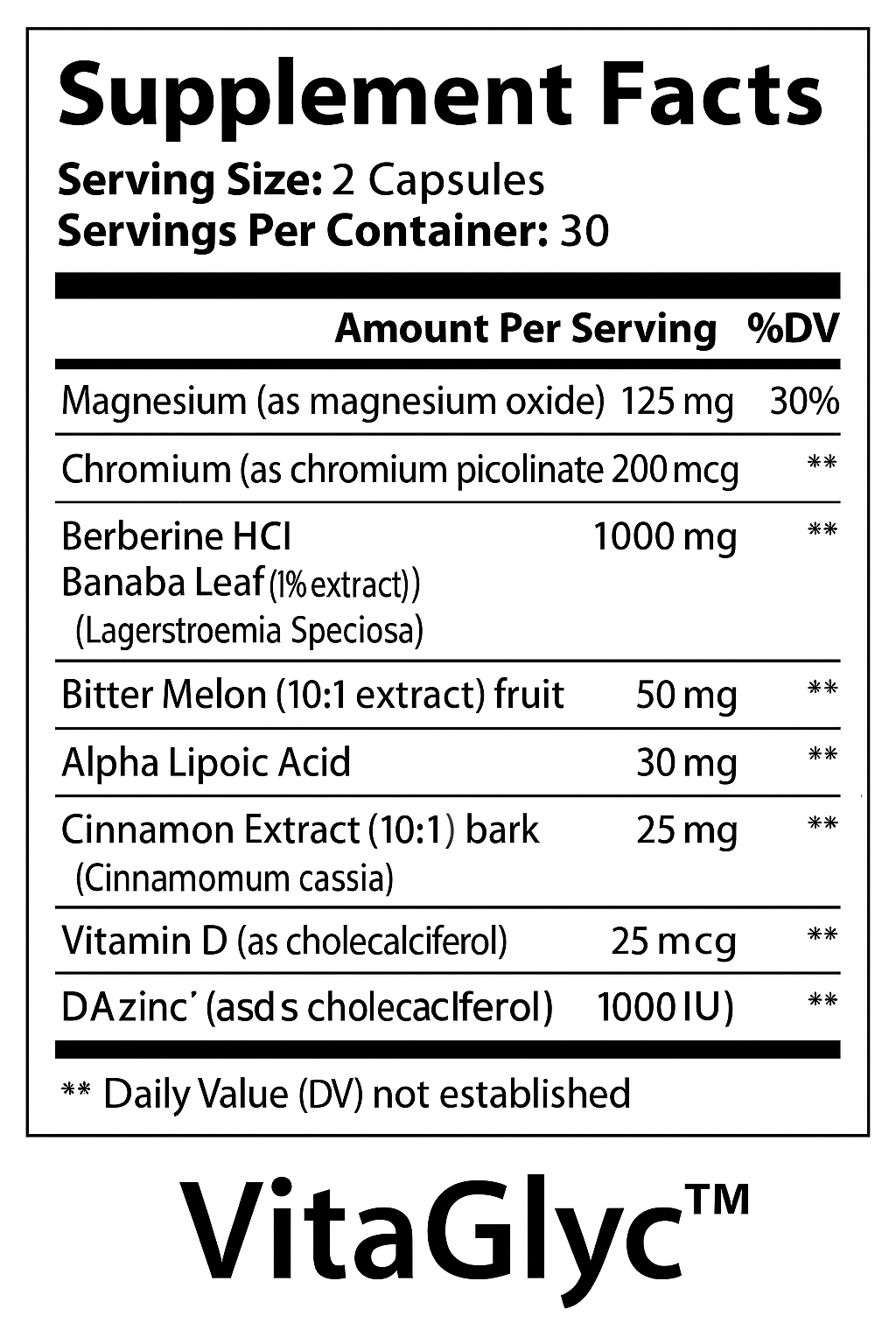 VitaGlyc™ Reduce Blood Sugar Naturally