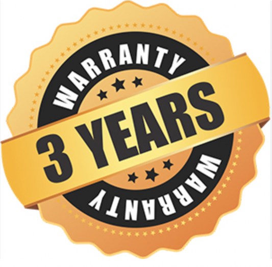 3-Year Replacement Warranty