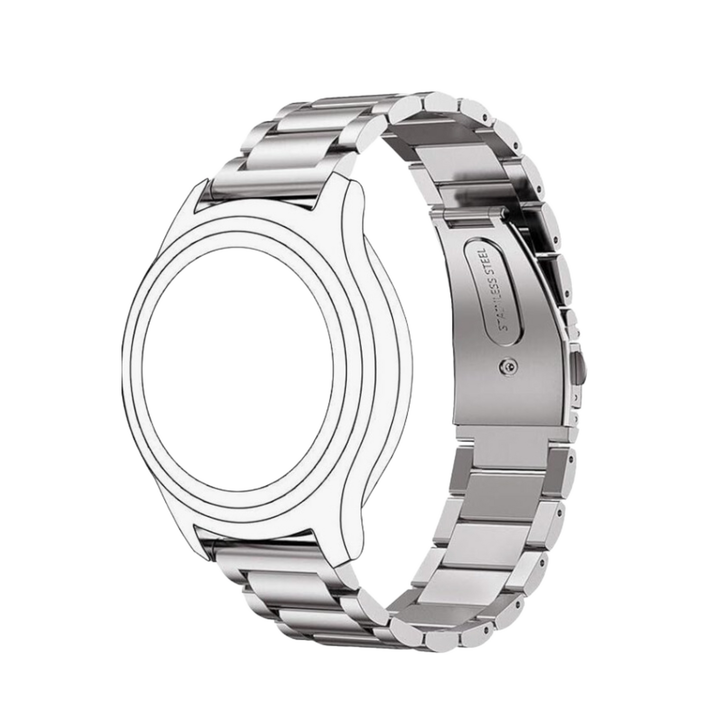 Silver Stainless Steel Strap